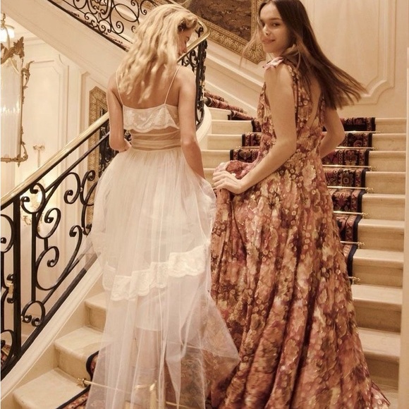 NWT LOVESHACKFANCY Avianna Antique Gown White Size 2 Silk - Picture 14 of 15